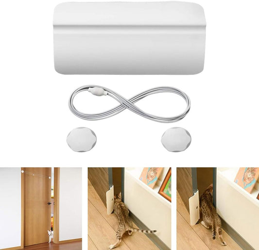 Pet Door Opener Automatic Easy Gate Pets Room Entry Exit for Training Dogs Cats, Pets Free Access Entry Exit