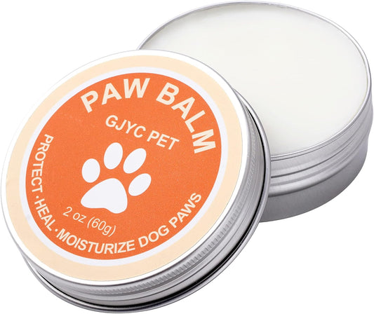 2 Oz (60G) Natural Dog Paw Balm - Organic Lickable Moisturizing Cream for Paws, Snout & Elbows | Heals Dry, Cracked Skin | Vitamin E & Food-Grade Ingredients