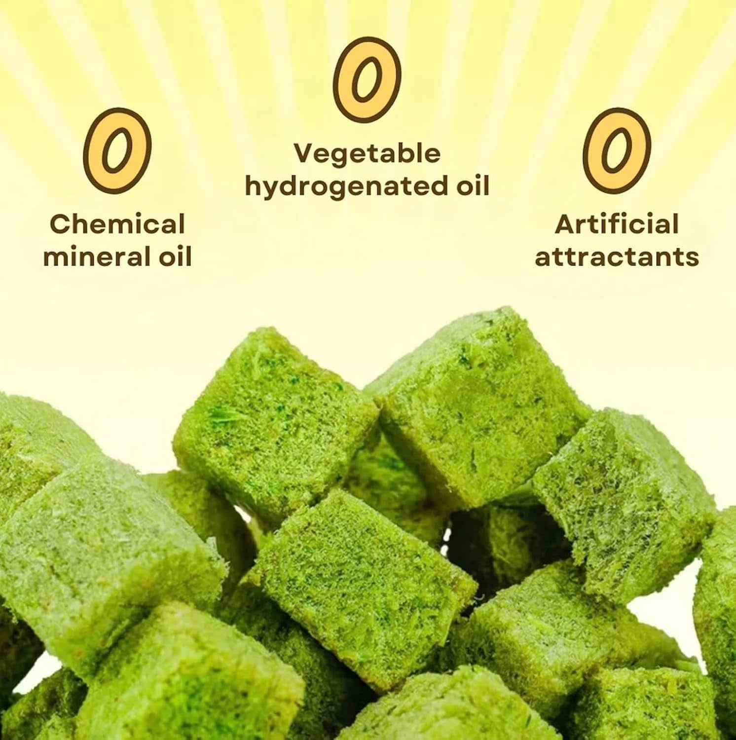 110G Cat Grass Treats for Cat, Cat Grass Cube, Natural Dried Cat Grass Teething Stick Snacks for Cats, Edible Cat Chew Toys for Teeth Cleaning and Hairball Removal