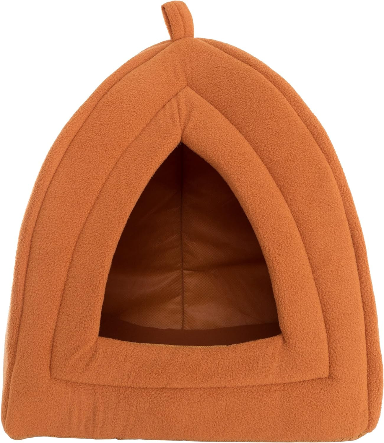 Cat House - Indoor Cat Bed with Removable Foam Cushion - Pet Tent for Kittens, Rabbits, Guinea Pigs, and Other Small Animals by  (Brown)