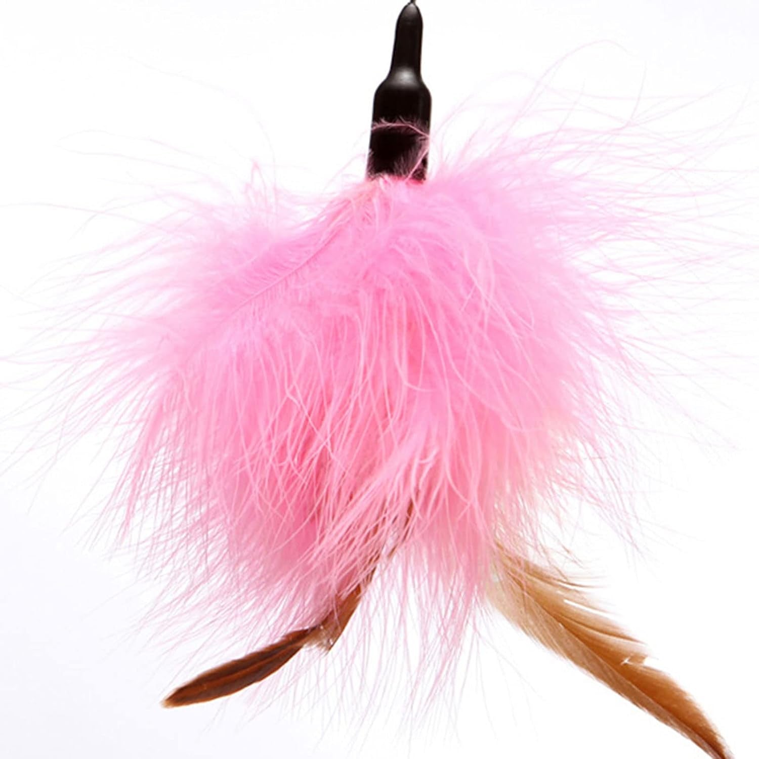 Feather Toy with Collar Exercise Indoor Kitten Self-Entertaining Accessories Funny with Feather Bells- Chasing Toy for Indoor Cats