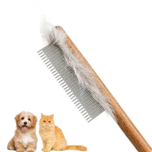 Cat Comb,Dog Comb,Solid Wood Pet Comb Grooming Tool for Cats,Dogs and Rabbits…