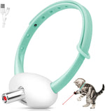 Automatic Laser Collar Cat Toy - Upgraded Laser Collar Cat Toys, Flashing and Lasting Modes, 8-12″ Bend Collar & 41°Adjust Angle Free Hands. Type-C USB Charge 1H and Works 12H. Gifts for Ailurophile