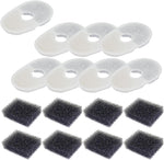 8 Sets Pet Fountain Water Filters W/Filter Sponge Compatible with Avocado Water Fountain Replacement Filters for Cat Dog Small Animal Water Dispenser Filters