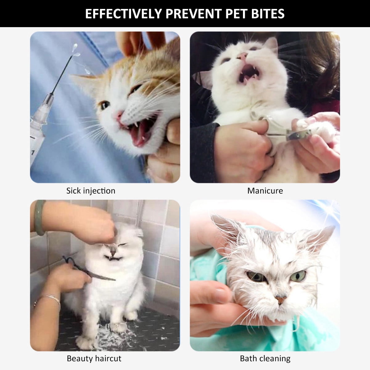 Cat Muzzle Breathable Cat Space Hood Anti-Bite Anti-Licking Transparent Pet Face Mask Reusable Cat Bite Guard for Aggressive Cat Kitten Astronaut Helmet for Cats Bath Beauty Grooming