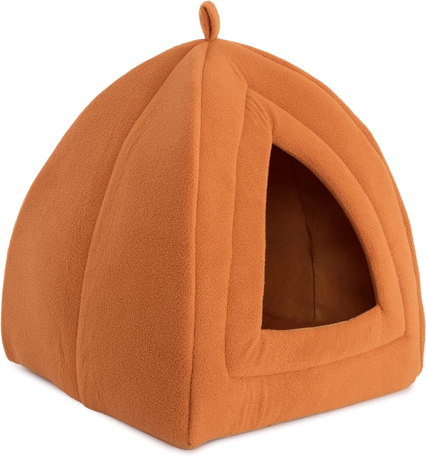 Cat House - Indoor Cat Bed with Removable Foam Cushion - Pet Tent for Kittens, Rabbits, Guinea Pigs, and Other Small Animals by  (Brown)
