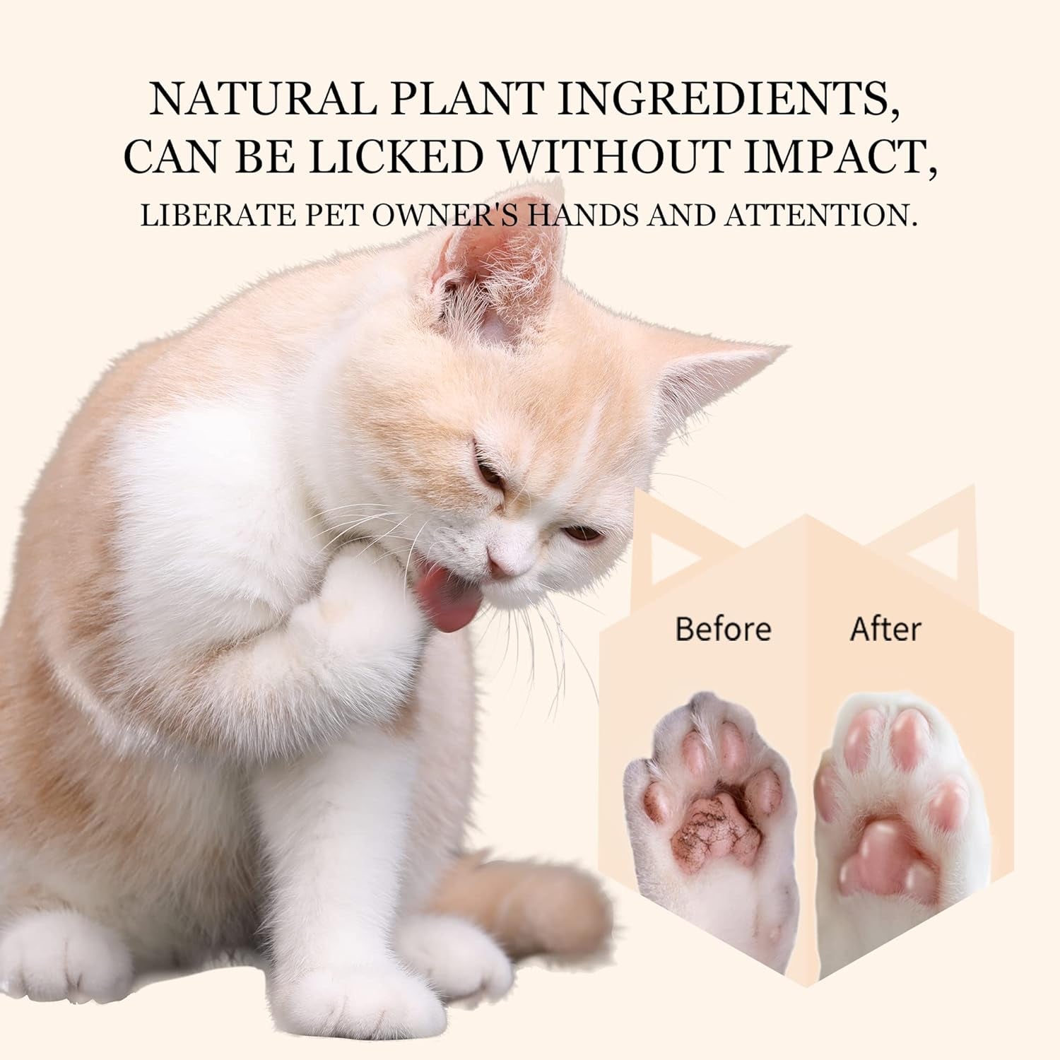 2 Oz (60G) Natural Dog Paw Balm - Organic Lickable Moisturizing Cream for Paws, Snout & Elbows | Heals Dry, Cracked Skin | Vitamin E & Food-Grade Ingredients